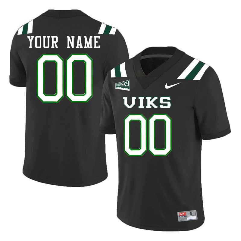 Custom Portland State Vikings Name And Number College Football Jerseys,Uniforms-Black